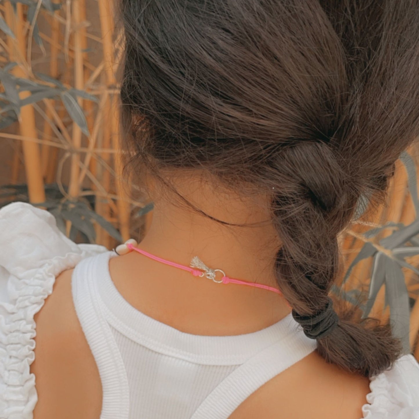 Pink Cowrie Shell Necklace