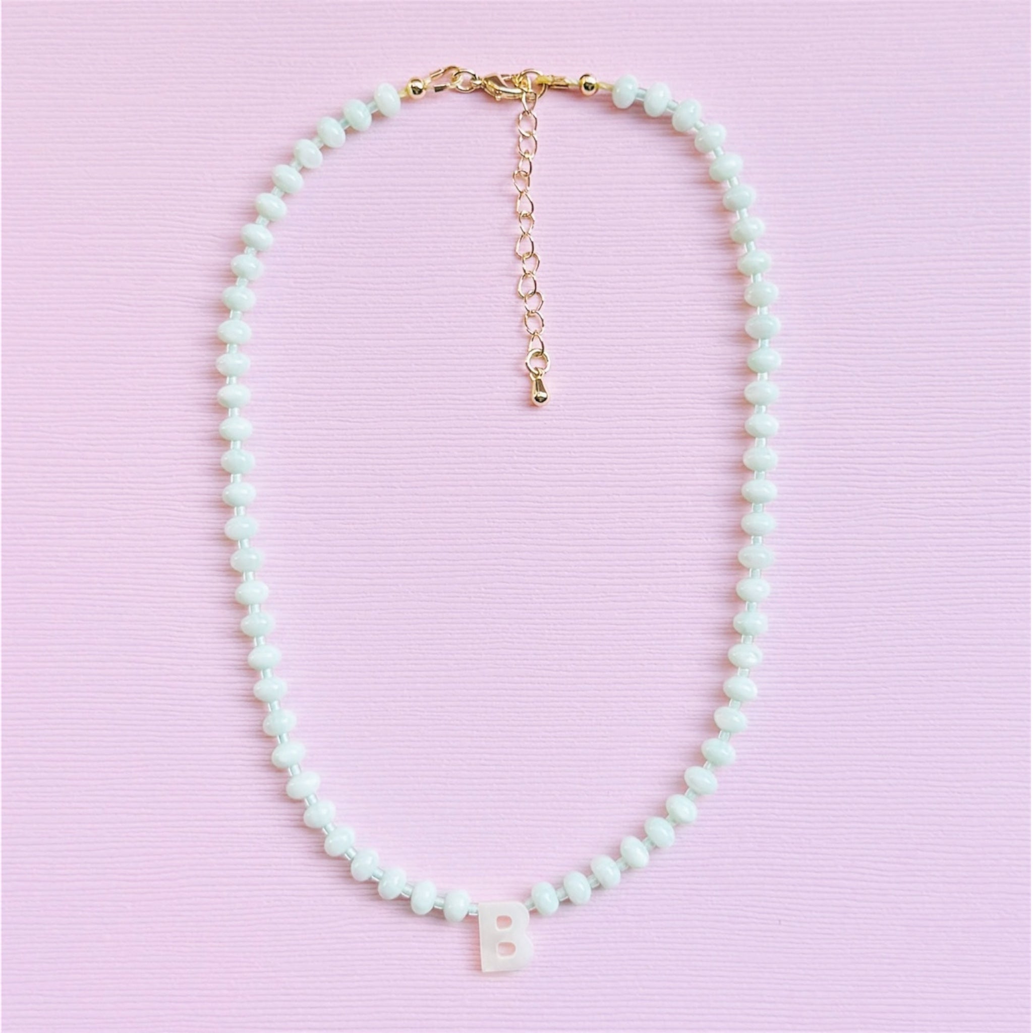 Mini Pearl Initial Necklace