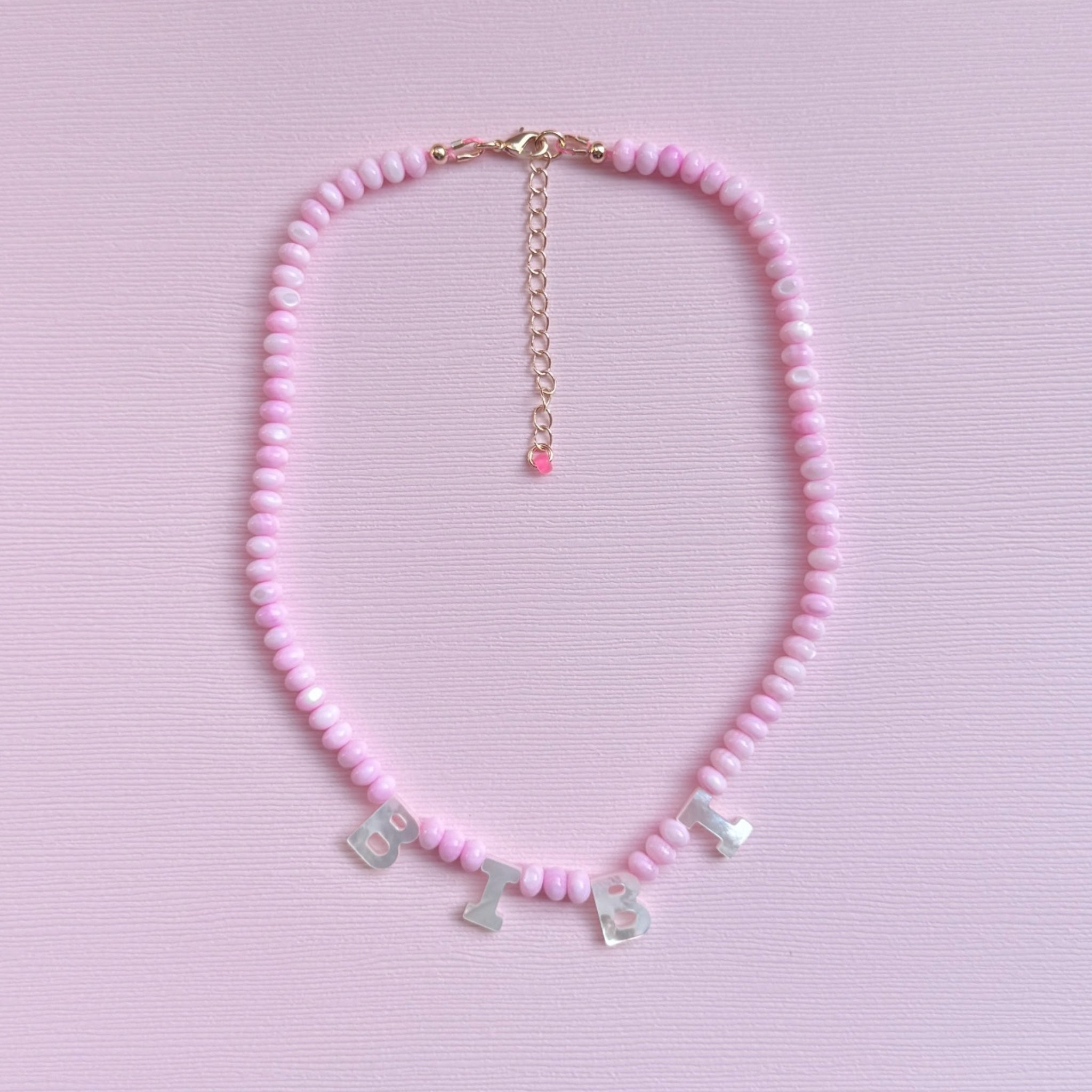 Bubble Gum Pearl Necklace