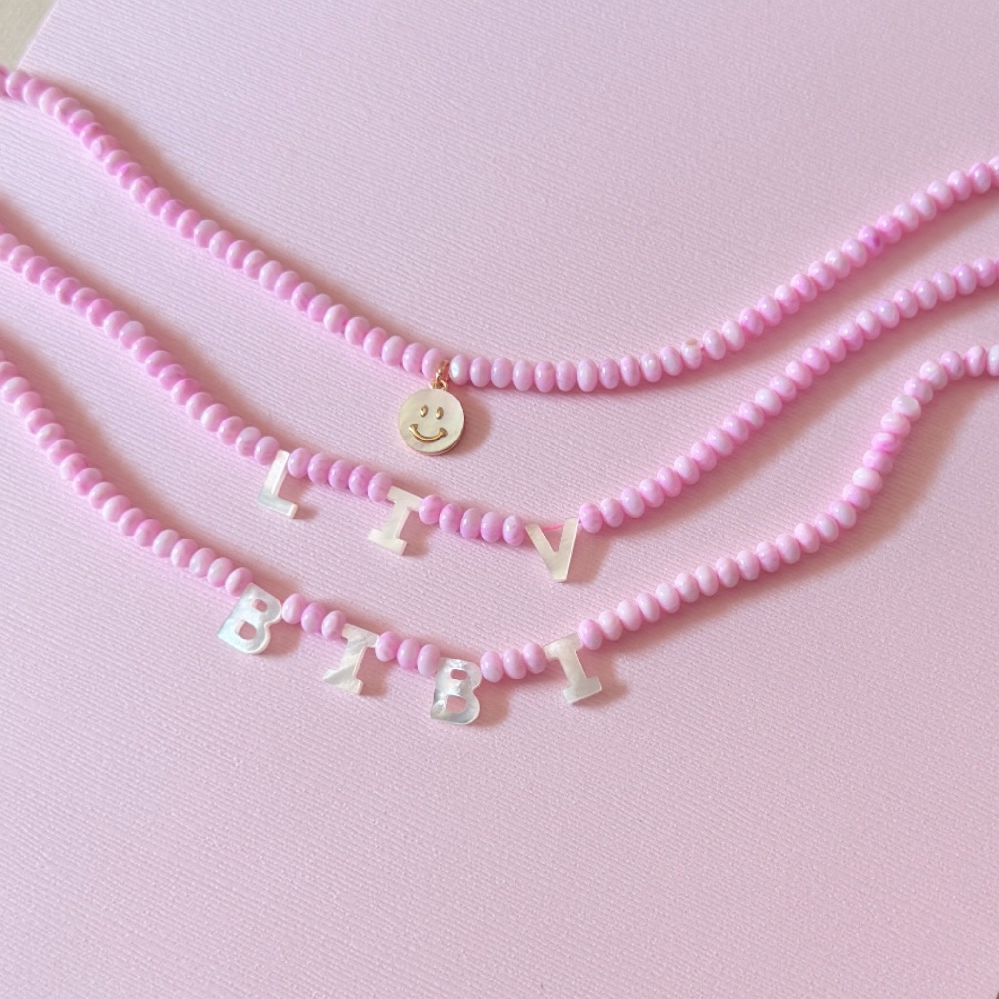 Bubble Gum Pearl Necklace
