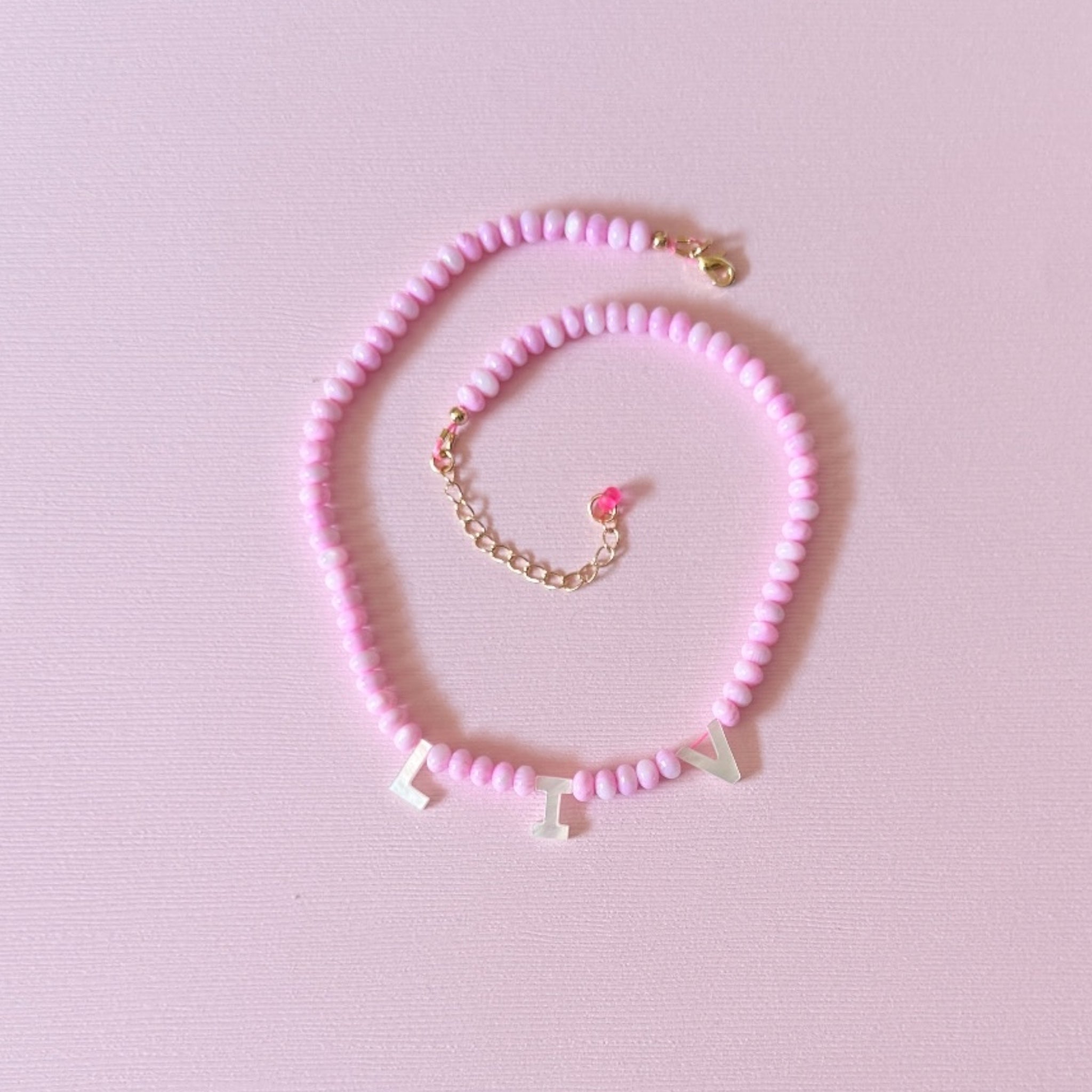 Bubble Gum Pearl Necklace