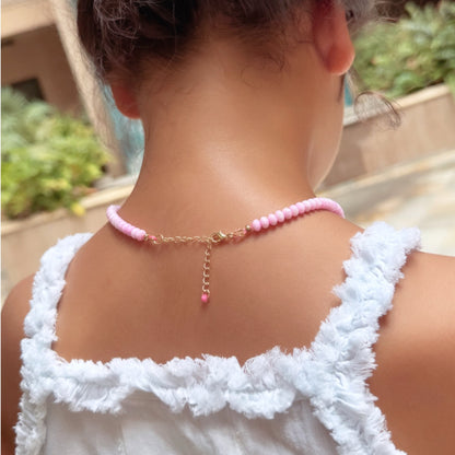 Bubble Gum Pearl Necklace