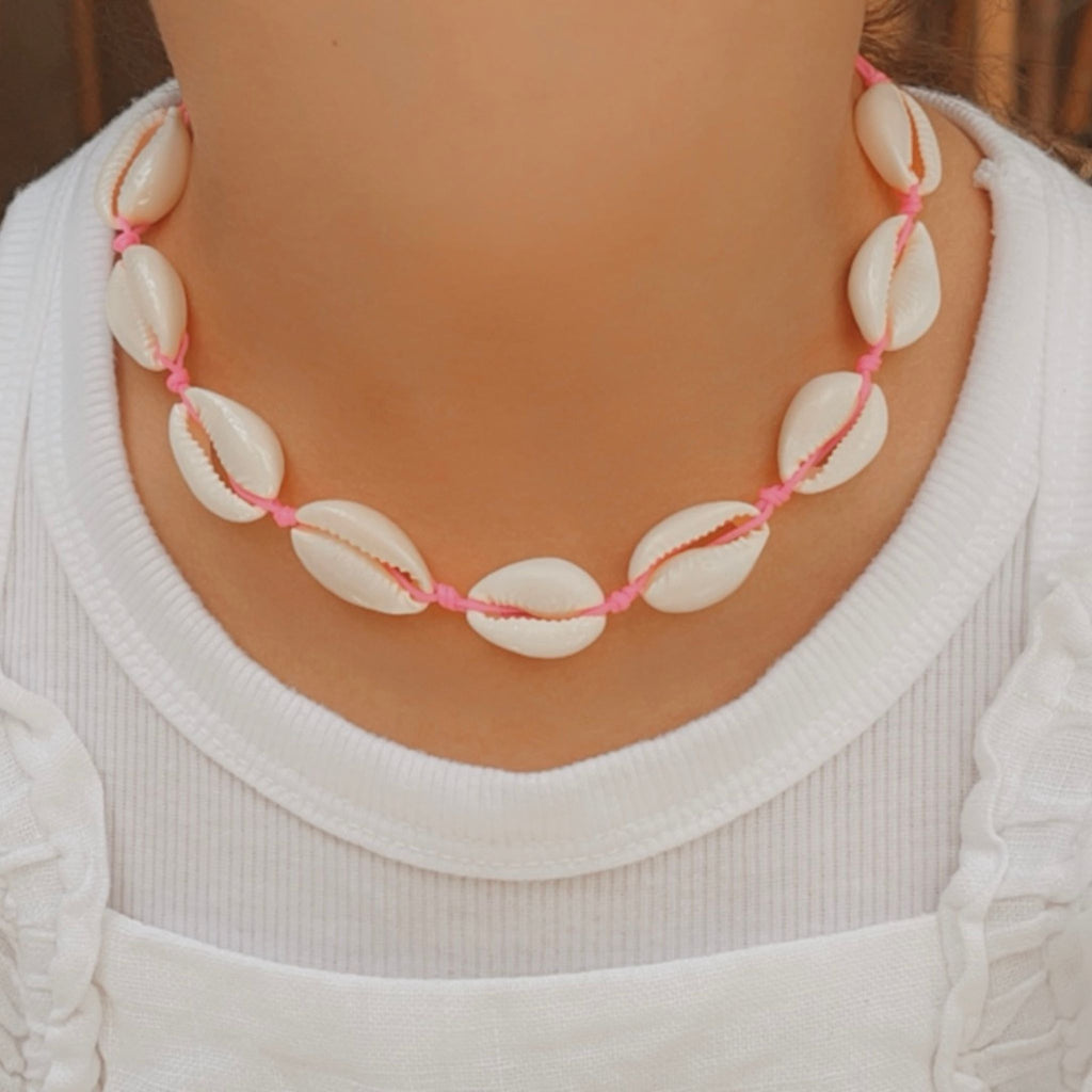 White Cowrie Shell Necklace