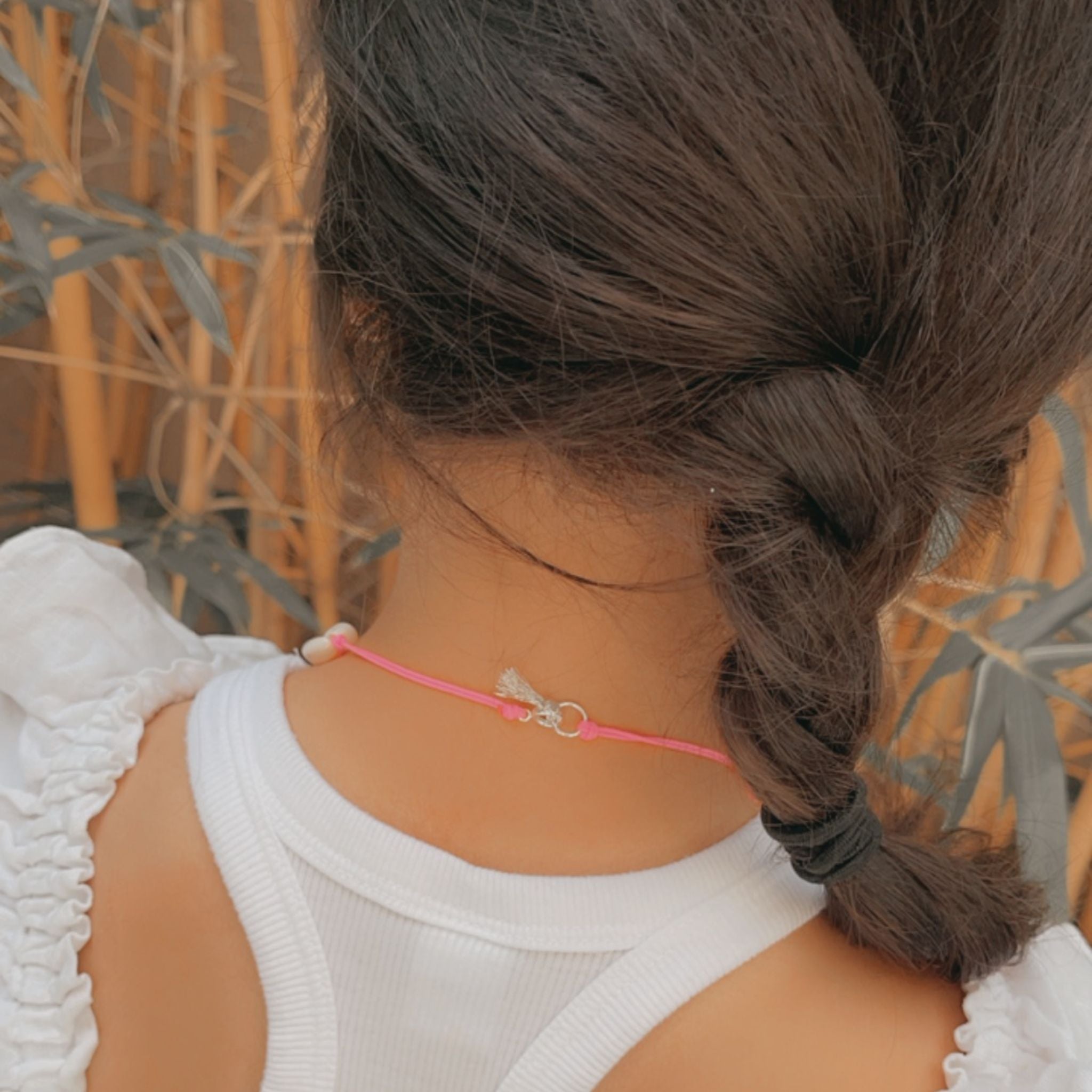 Pink Cowrie Shell Necklace