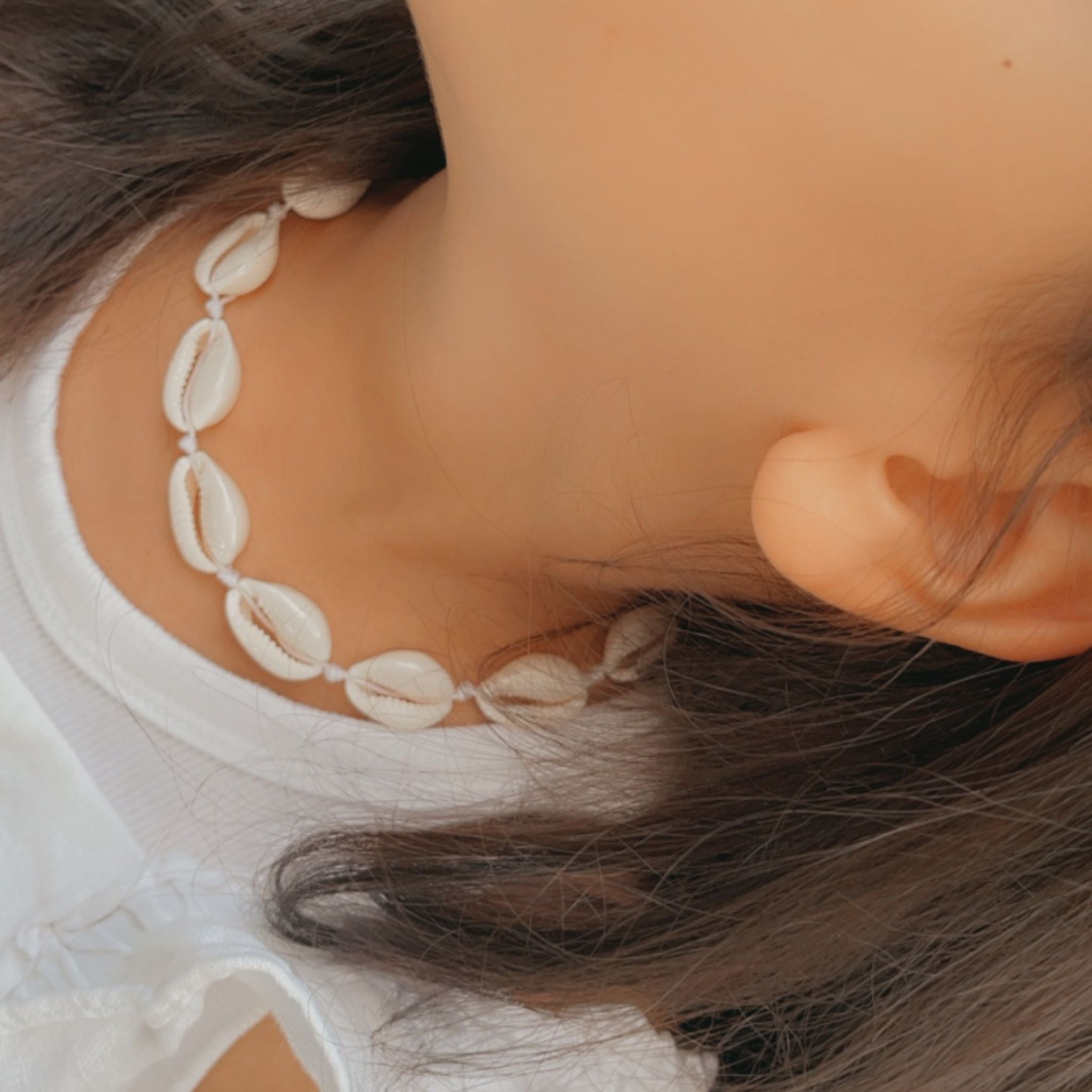 White Cowrie Shell Necklace