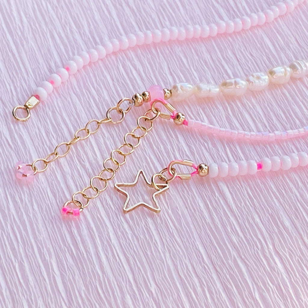 Pink + White Bracelet