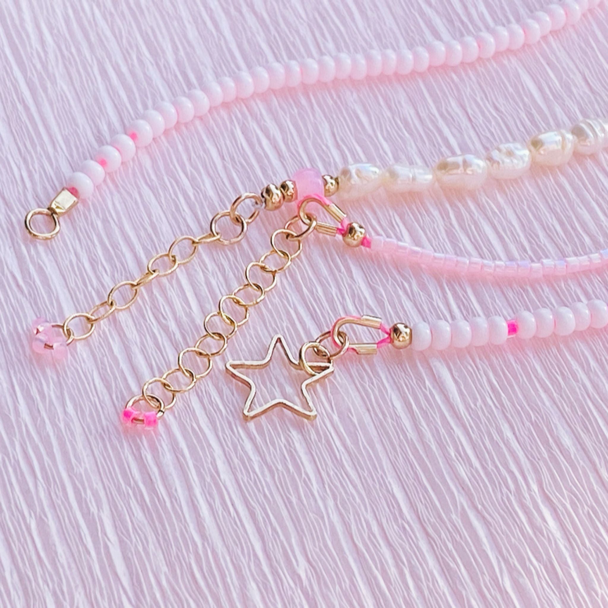 Pink + White Bracelet